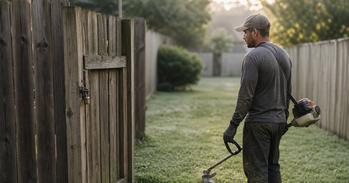 How do you prevent locked gates and blocked driveways from wrecking a recurring mowing route?