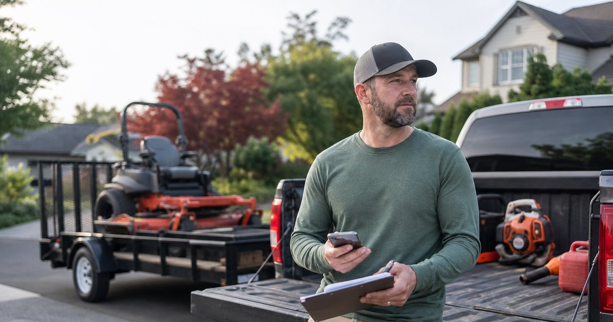 How do you handle a lawn care customer who wants to skip a scheduled visit?